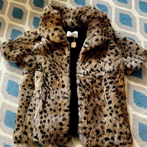 BEAUTIFUL Sz. 36 women’s Yves Salomon, rabbit fur coat